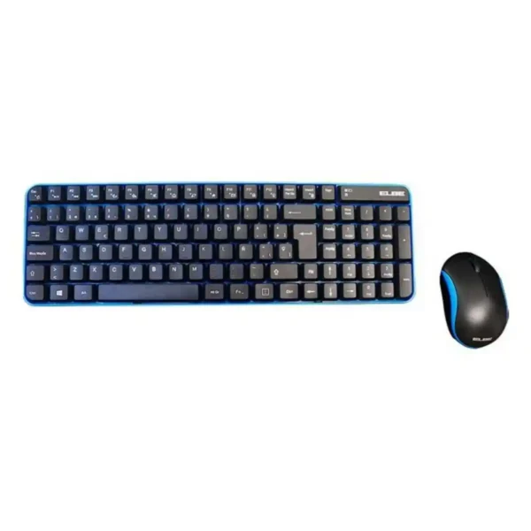 Clavier et souris sans fil ELBE PTR-101 Noir. SUPERDISCOUNT FRANCE