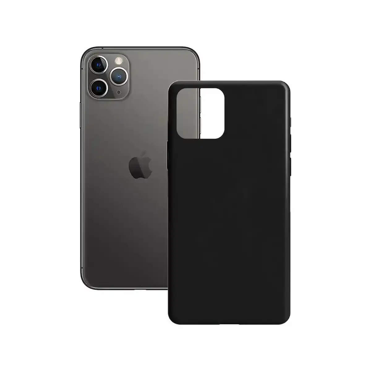 Coque mobile Contact IPHONE 12 PRO Noir. SUPERDISCOUNT FRANCE