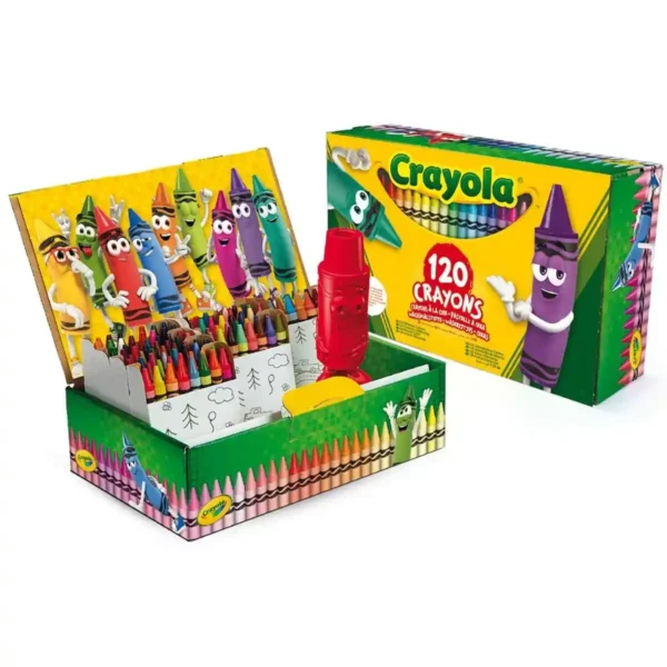 Crayons de couleur Crayola Taille-Crayon 120 Pièces 22,5 x 13,5 x 6,5 cm (Reconditionné C). SUPERDISCOUNT FRANCE