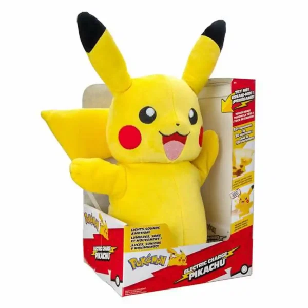 Peluche Pokémon Charge Electrique Pikachu 32 cm Textile Electrique. SUPERDISCOUNT FRANCE