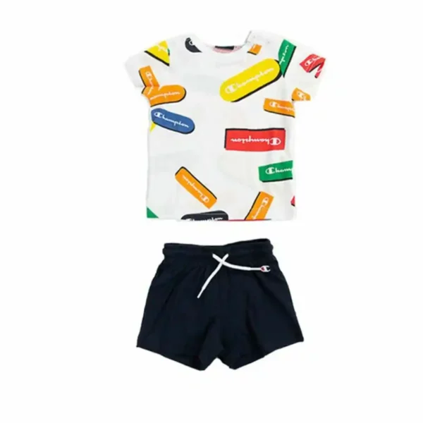 Tenue de sport pour enfants Champion Baby White White. SUPERDISCOUNT FRANCE