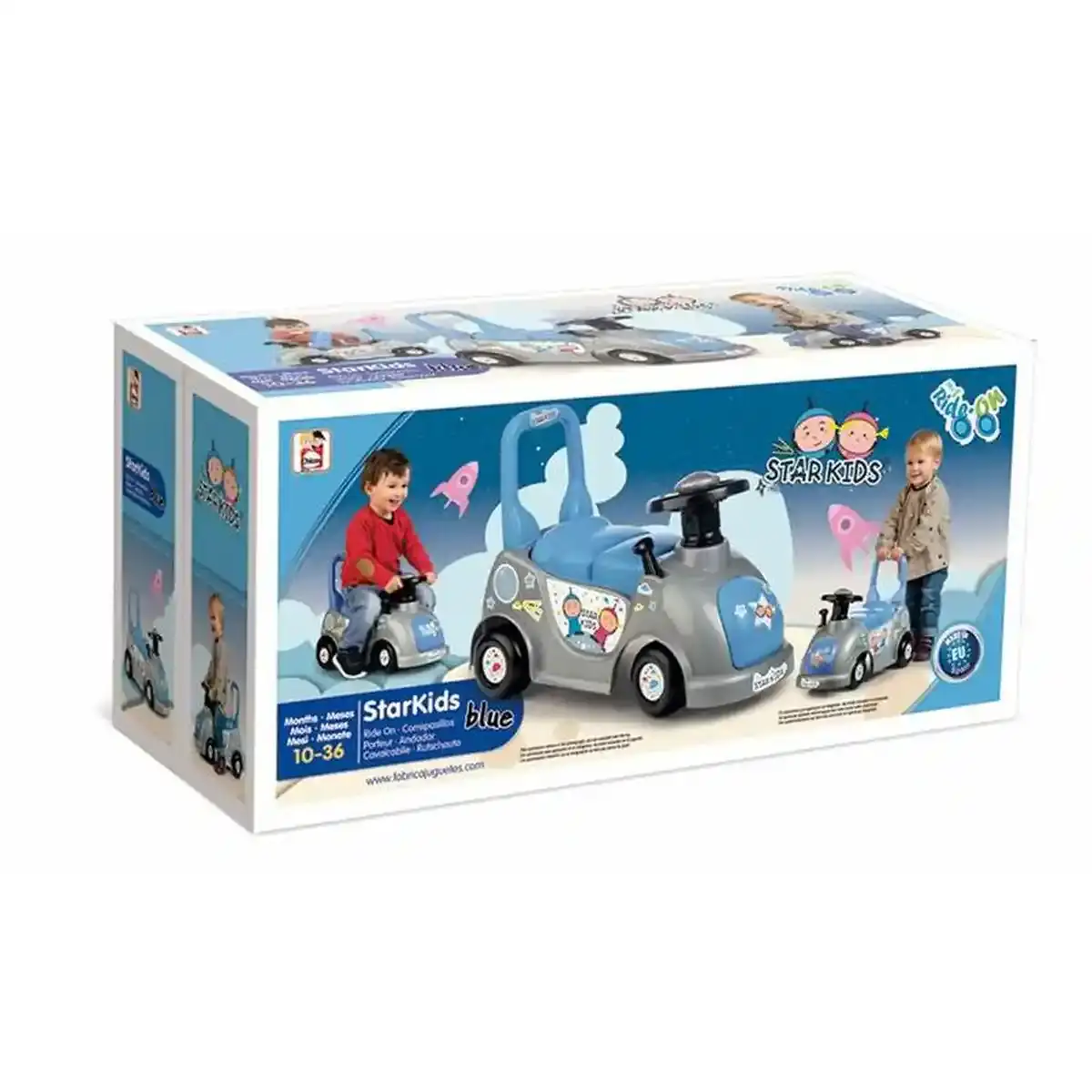 Tricycle Chicos Star Kids Bleu 126 x 54 x 38 cm. SUPERDISCOUNT FRANCE