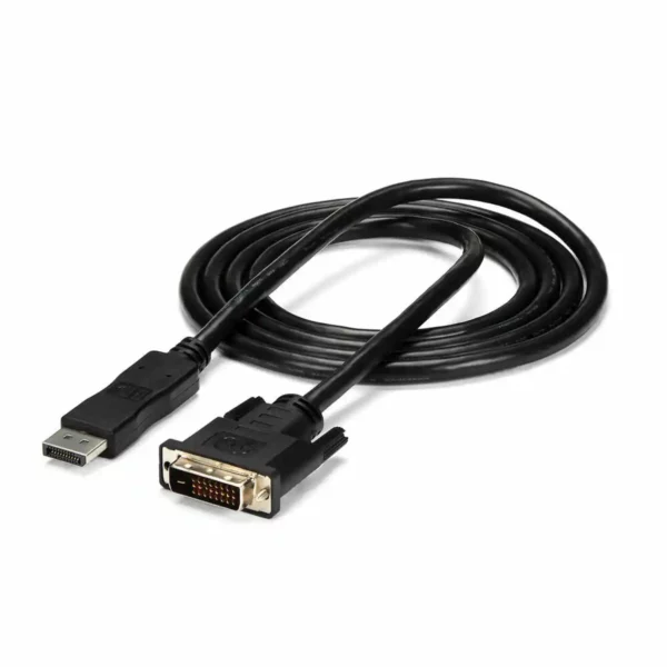 Adaptateur DisplayPort vers DVI Startech DP2DVIMM6 (1,8 m) Noir 1,8 m. SUPERDISCOUNT FRANCE