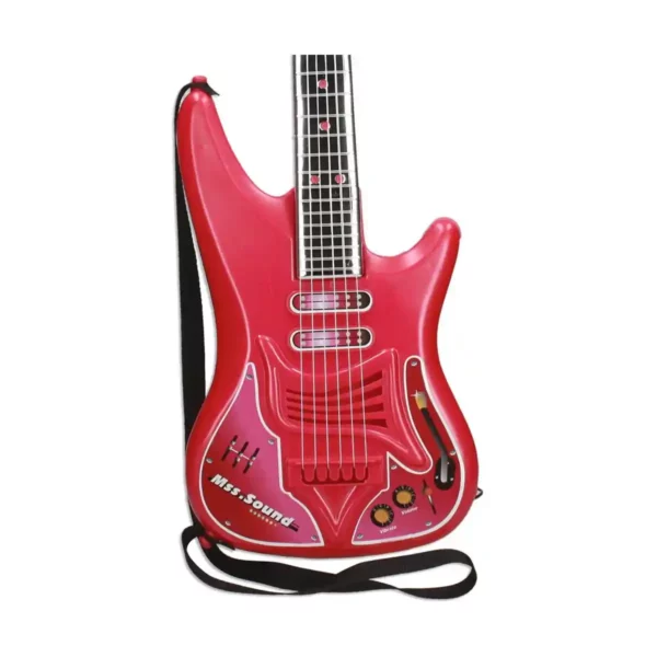 Baby Guitar Reig Microphone Rouge. SUPERDISCOUNT FRANCE