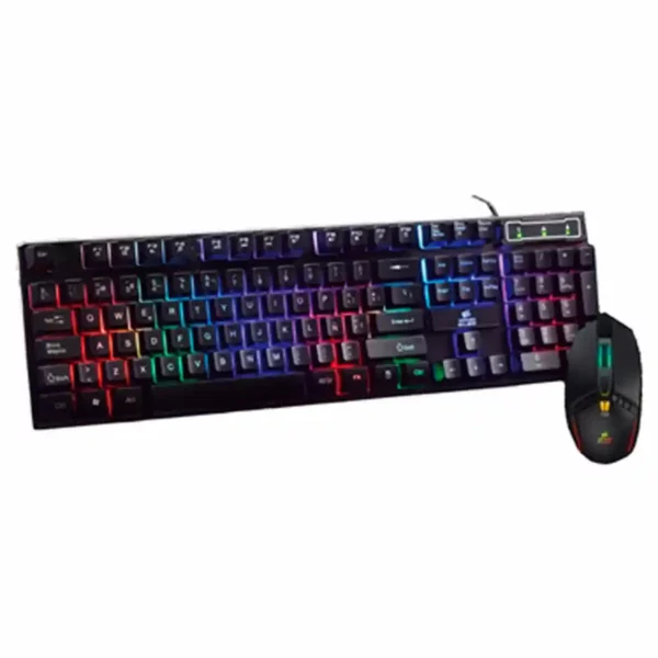 Clavier avec souris de jeu ELBE PTR-103-G Noir. SUPERDISCOUNT FRANCE