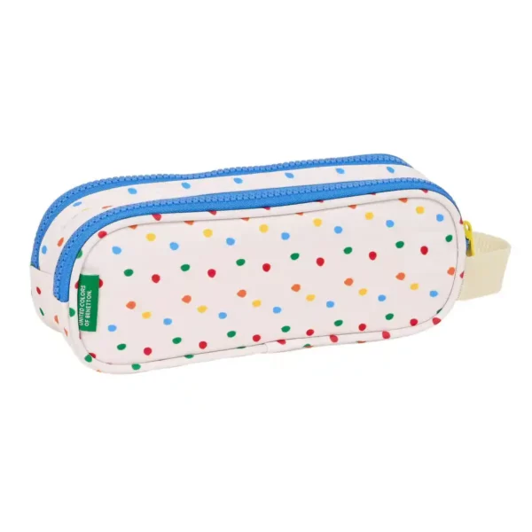 Double Cabas Benetton Topitos Blanc (21 x 8 x 6 cm). SUPERDISCOUNT FRANCE