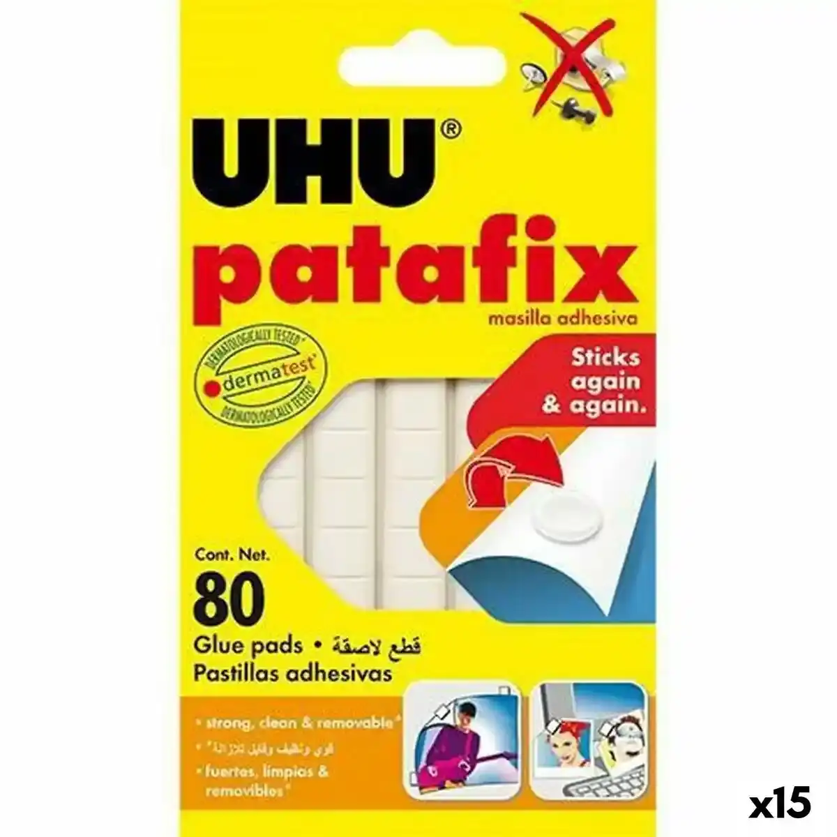 Filler UHU 80 Pièces (15 Unités). SUPERDISCOUNT FRANCE
