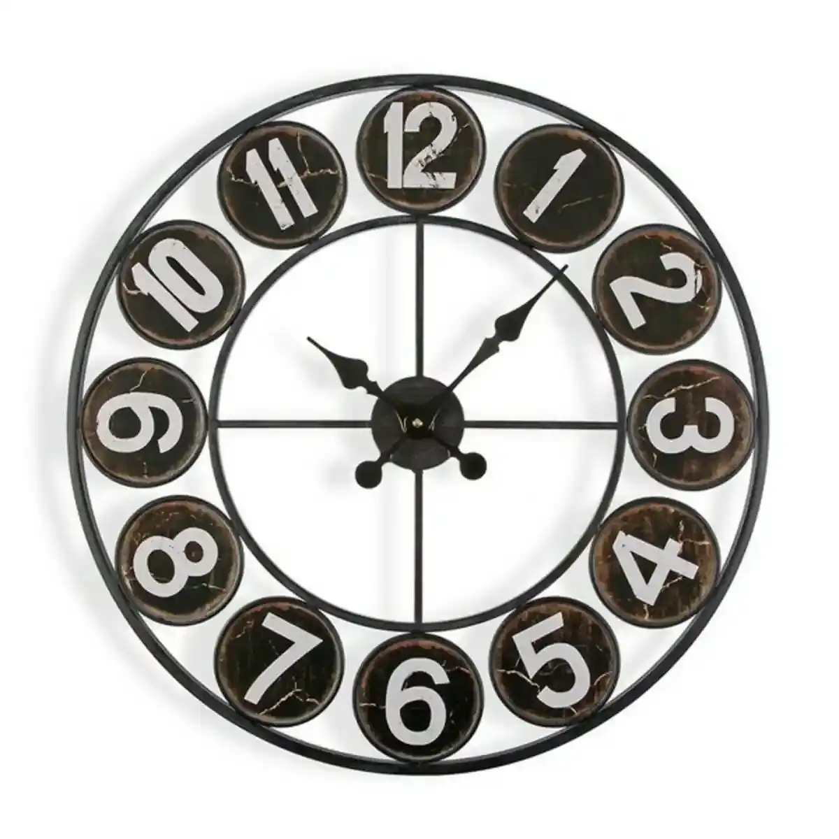 Horloge murale versa 4 x 60 x 60 cm metal o 60 cm _5393. DIAYTAR SENEGAL - L'Art de Vivre le Shopping Éthique. Parcourez notre gamme et choisissez des produits qui reflètent notre engagement envers des pratiques durables.