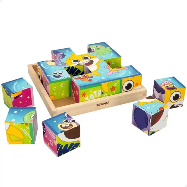 Puzzle Color Baby Baby Shark 16 pièces en bois (20 x 20 x 5,5 cm). SUPERDISCOUNT FRANCE