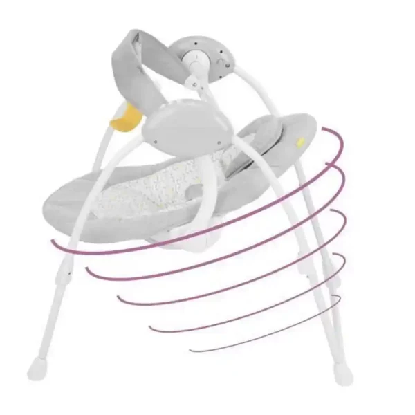 Rocking Chair Badabulle Candy Comfort Swing Gris Blanc. SUPERDISCOUNT FRANCE