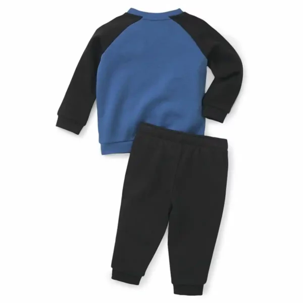 Survêtement Enfant Puma Minicats Essentials Raglan Noir Bleu. SUPERDISCOUNT FRANCE