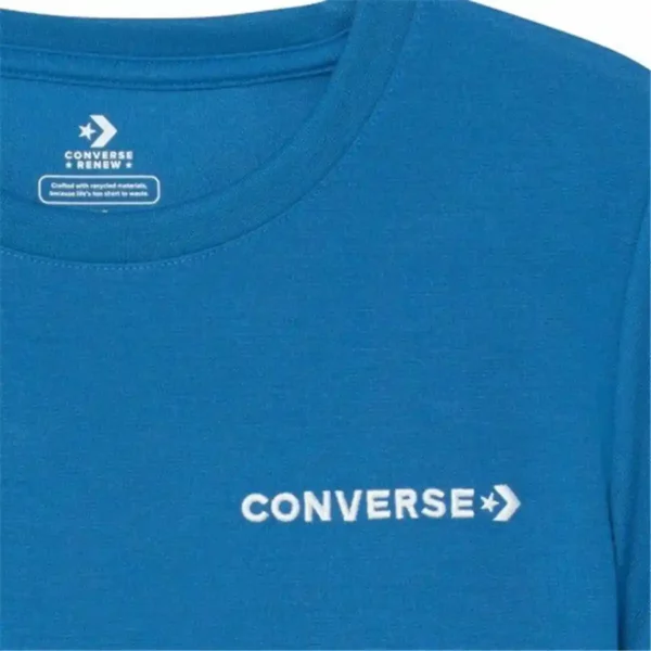 T-shirt à manches courtes pour enfants Converse Field Surplus Bleu. SUPERDISCOUNT FRANCE