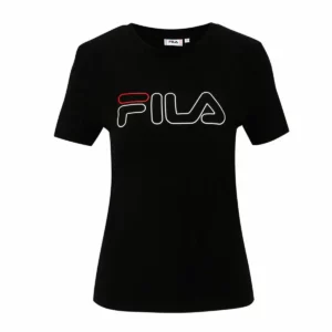T-shirt à manches courtes pour femme Fila FAW0335 80010 Noir. SUPERDISCOUNT FRANCE