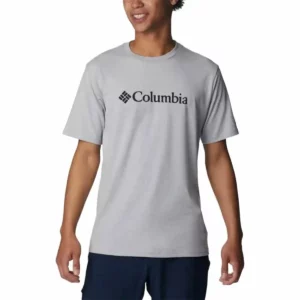T-shirt à manches courtes pour homme Columbia CSC Basic LogoTM Gris. SUPERDISCOUNT FRANCE