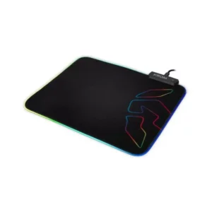 Tapis de jeu avec éclairage LED Krom Knout RGB (32 x 27 x 0,3 cm) Noir. SUPERDISCOUNT FRANCE