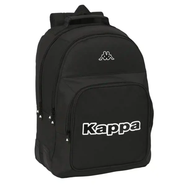 Cartable Kappa Noir Noir (32 x 42 x 15 cm). SUPERDISCOUNT FRANCE