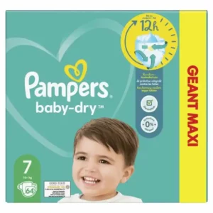 Couches jetables Pampers Baby-Dry 7 (64 uds). SUPERDISCOUNT FRANCE
