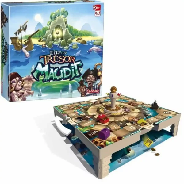 Jeu de société Lansay Cursed Treasure Island (FR). SUPERDISCOUNT FRANCE