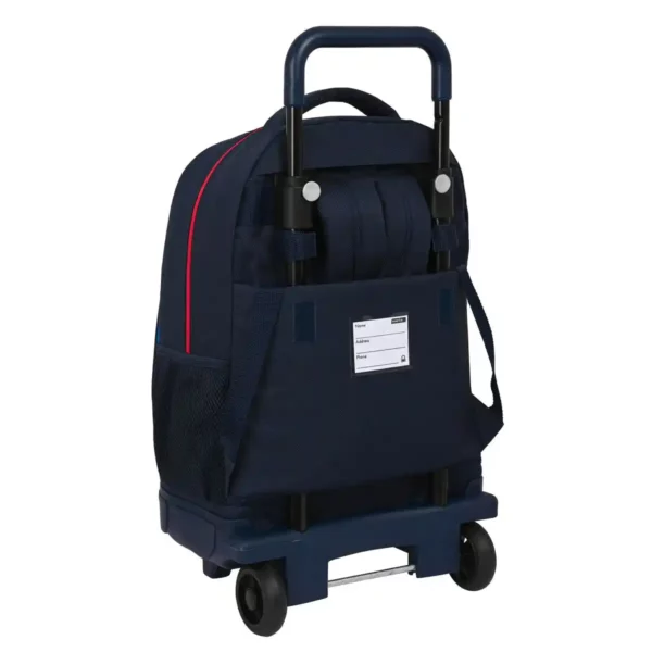 Sac à Dos Scolaire à Roulettes Benetton Sixties Bleu Marine (33 x 45 x 22 cm). SUPERDISCOUNT FRANCE