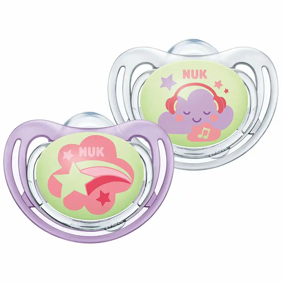 Sucette Nuk Freestyle Night Dummy (2 Unités) (Reconditionné A). SUPERDISCOUNT FRANCE