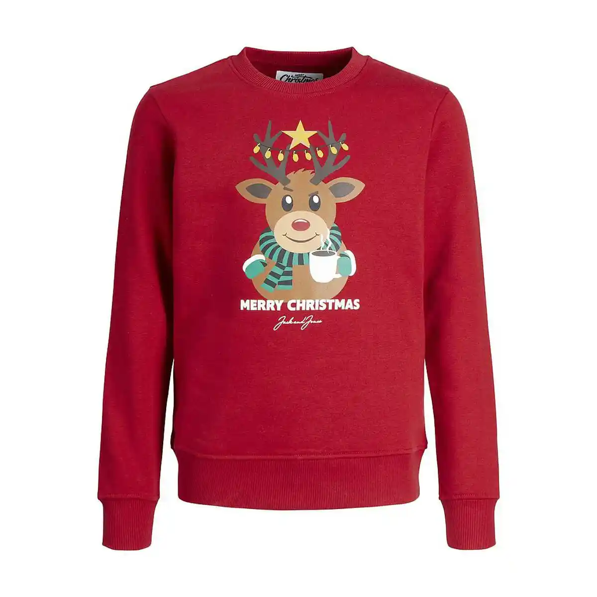 Sweat Enfant sans Capuche JORTOON Jack & Jones 12222091 Rouge. SUPERDISCOUNT FRANCE