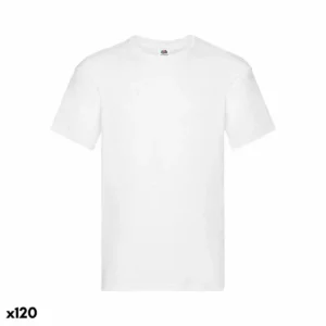 T-Shirt Unisexe Manches Courtes 141332 100% coton Blanc (120 Unités). SUPERDISCOUNT FRANCE