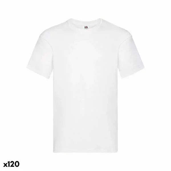 T-Shirt Unisexe Manches Courtes 141332 100% coton Blanc (120 Unités). SUPERDISCOUNT FRANCE