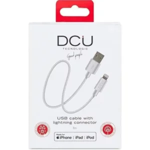 Câble USB pour iPad/iPhone DCU 3 m Blanc. SUPERDISCOUNT FRANCE