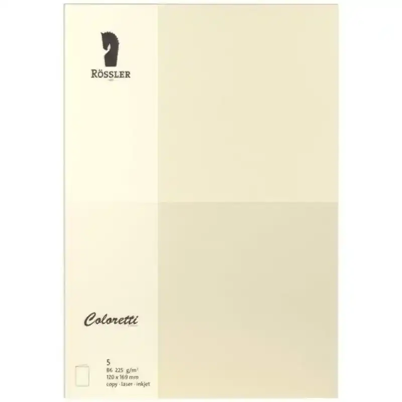 Cartes Rössler Cream (5 pcs) (Remis à neuf A+). SUPERDISCOUNT FRANCE