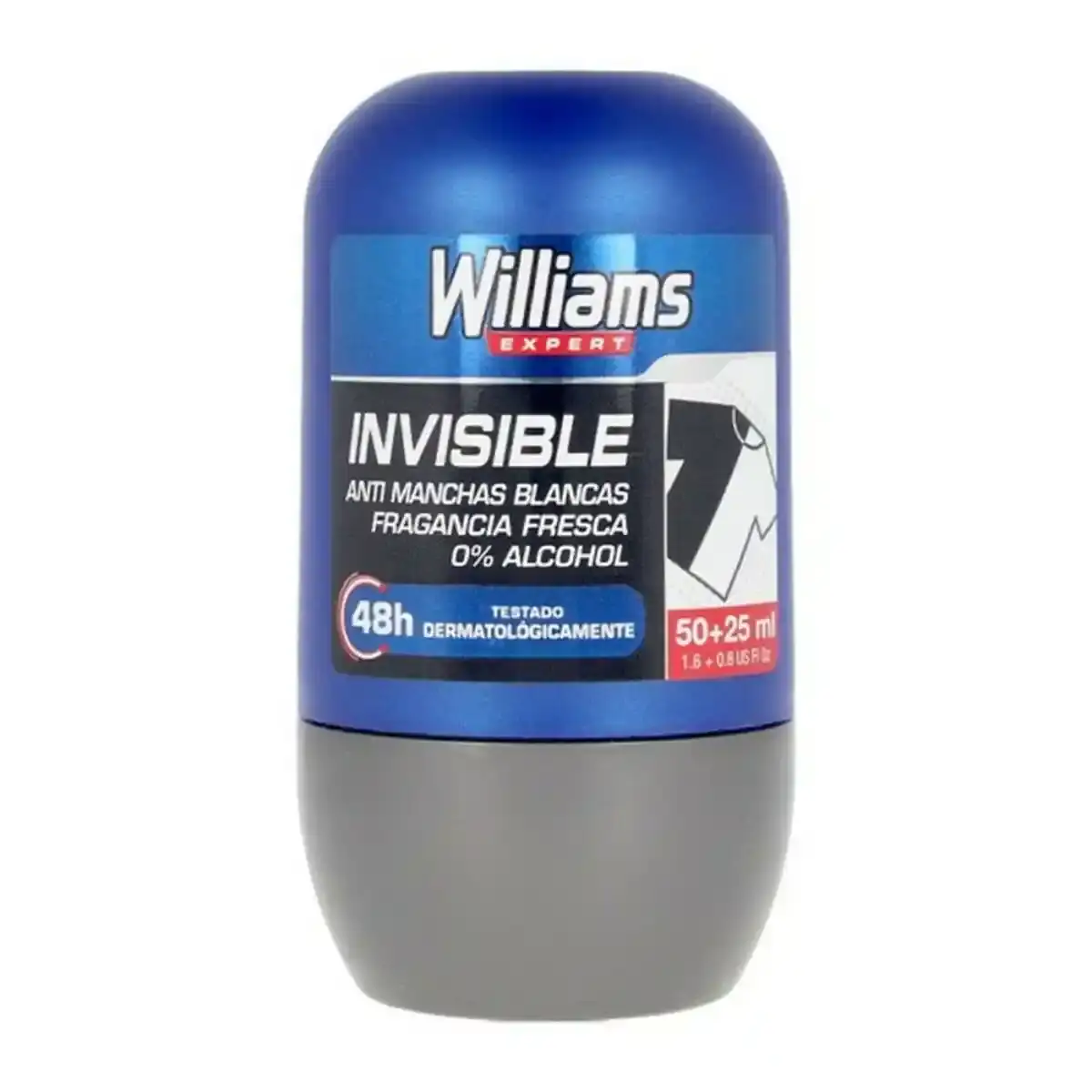 Deodorant roll on invisible williams 75 ml _1806. DIAYTAR SENEGAL - Où Choisir Devient une Découverte. Explorez notre boutique en ligne et trouvez des articles qui vous surprennent et vous ravissent à chaque clic.
