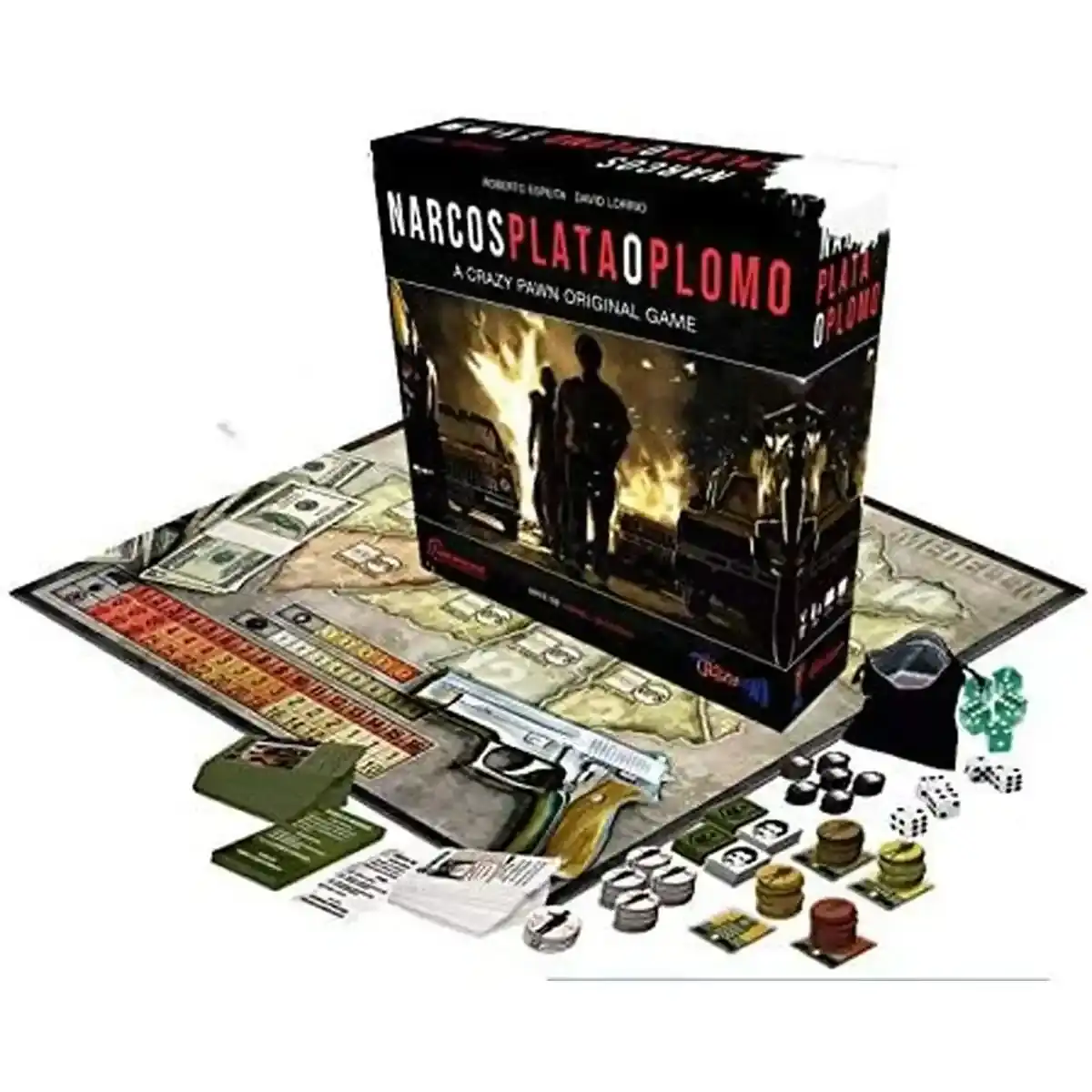 Jeu de société Crazy Pawn Narcos : Plata o Plomo. SUPERDISCOUNT FRANCE