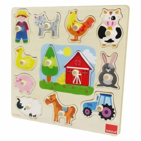 Puzzle en bois pour enfant Diset (12 pcs). SUPERDISCOUNT FRANCE