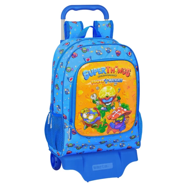 Sac à dos scolaire à roulettes SuperThings Serie 7 Bleu Multicolore 14 L. SUPERDISCOUNT FRANCE