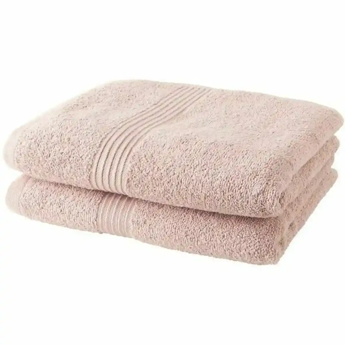 Serviette de bain TODAY Rose Clair 50 x 100 cm 450 g/m2 (2 Unités). SUPERDISCOUNT FRANCE
