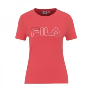 T-shirt à manches courtes pour femme Fila FAW0335 30037 Rouge. SUPERDISCOUNT FRANCE