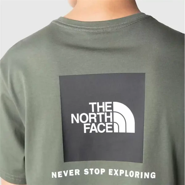 T-shirt à manches courtes pour homme The North Face Box Logo Gris foncé. SUPERDISCOUNT FRANCE
