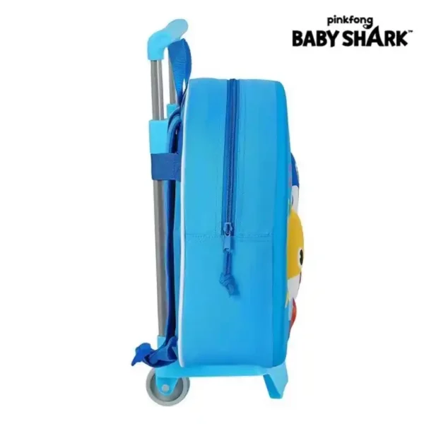 Cartable 3D à Roulettes 705 Baby Shark Bleu Clair. SUPERDISCOUNT FRANCE