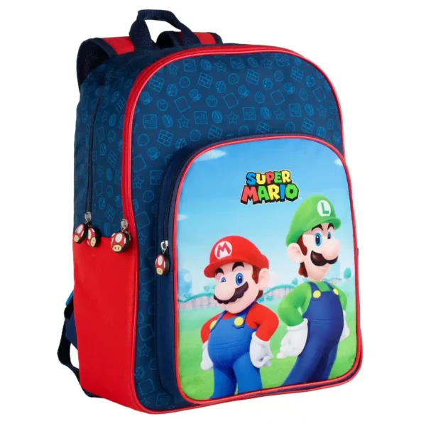 Cartable Super Mario Rouge Bleu (31 x 42 x 15 cm). SUPERDISCOUNT FRANCE