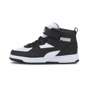 Chaussures de sport pour enfants Puma Rebound Joy Noir Blanc. SUPERDISCOUNT FRANCE