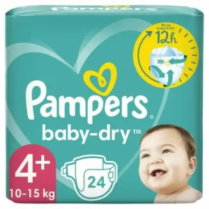 Couches jetables Pampers Baby-Dry 4+ 4 (24 uds). SUPERDISCOUNT FRANCE