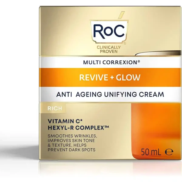 Creme anti age roc multi correxion revive glow 50 ml _6265. DIAYTAR SENEGAL - Votre Paradis Shopping au Cœur du Sénégal. Explorez notre boutique en ligne et découvrez des produits conçus pour enchanter chaque aspect de votre vie.