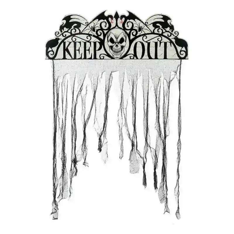 Decoration a suspendre keep out 97 x 137 cm _9245. DIAYTAR SENEGAL - Votre Passage vers le Raffinement. Plongez dans notre univers de produits exquis et choisissez des articles qui ajoutent une touche de sophistication à votre vie.