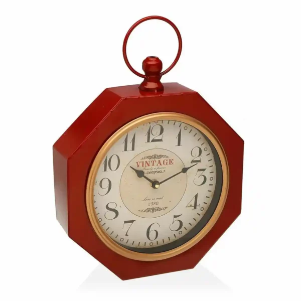 Horloge murale versa metal rouge 28 x 8 x 40 cm _7107. Bienvenue chez DIAYTAR SENEGAL - Où Chaque Détail Fait la Différence. Découvrez notre sélection méticuleuse et choisissez des articles qui répondent à vos exigences.