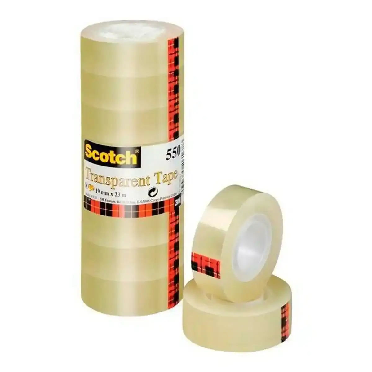 Ruban Adhésif Scotch Transparent (19 x 33 mm) (8 Unités). SUPERDISCOUNT FRANCE
