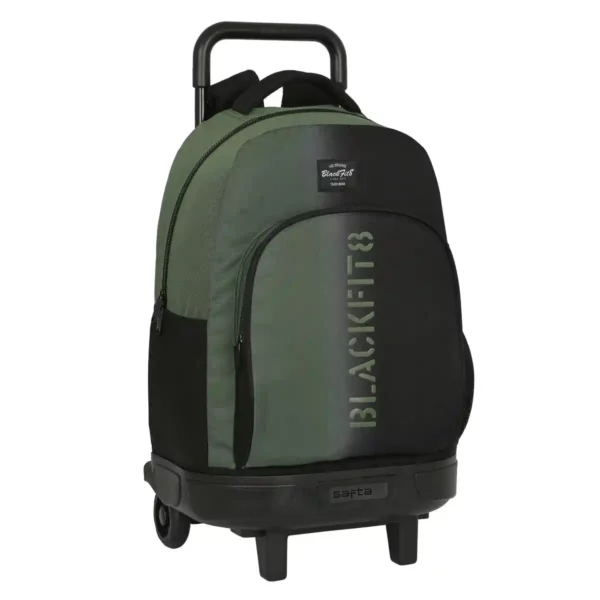 Sac à dos scolaire à roulettes BlackFit8 Gradient Black Military green (33 x 45 x 22 cm). SUPERDISCOUNT FRANCE