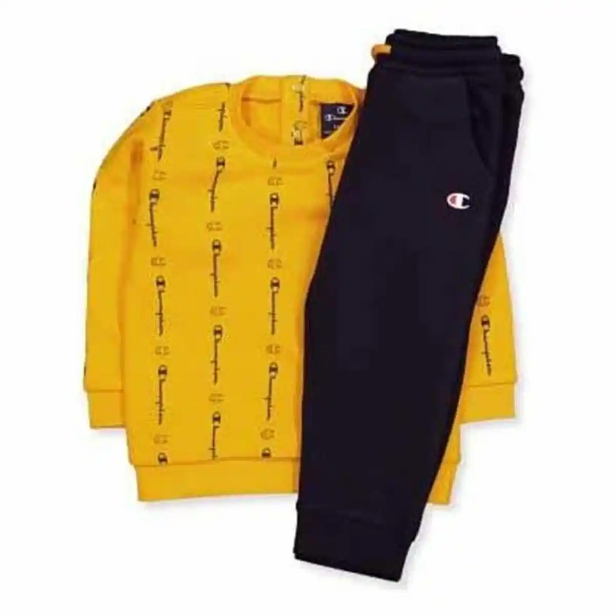 Survêtement Enfant Champion Logos Jaune. SUPERDISCOUNT FRANCE