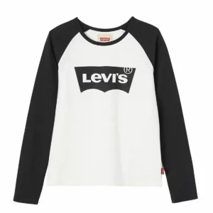 T-shirt à manches longues pour enfants Levi's Brianza Blanc. SUPERDISCOUNT FRANCE
