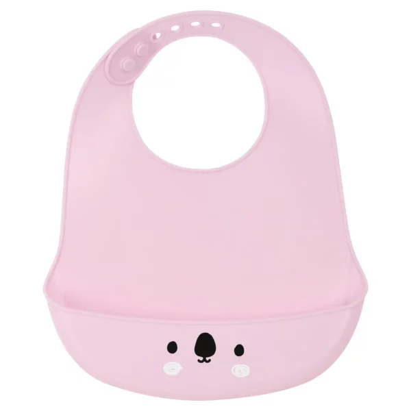 Bavoir Safta Koala Silicone Rose (21 x 2 x 26 cm). SUPERDISCOUNT FRANCE