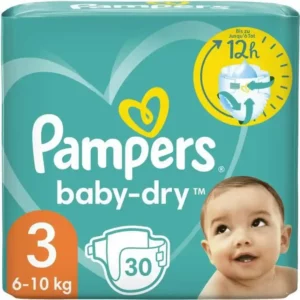 Couches jetables Pampers Baby-Dry 3 (30 uds). SUPERDISCOUNT FRANCE