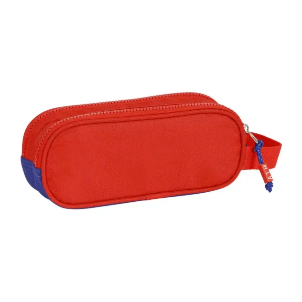 Double Cabas Atlético Madrid Rouge Bleu Marine (21 x 8 x 6 cm). SUPERDISCOUNT FRANCE